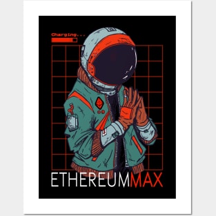 EthereumMax token Crypto Emax coin Ethereum Max token coin token Crytopcurrency Posters and Art